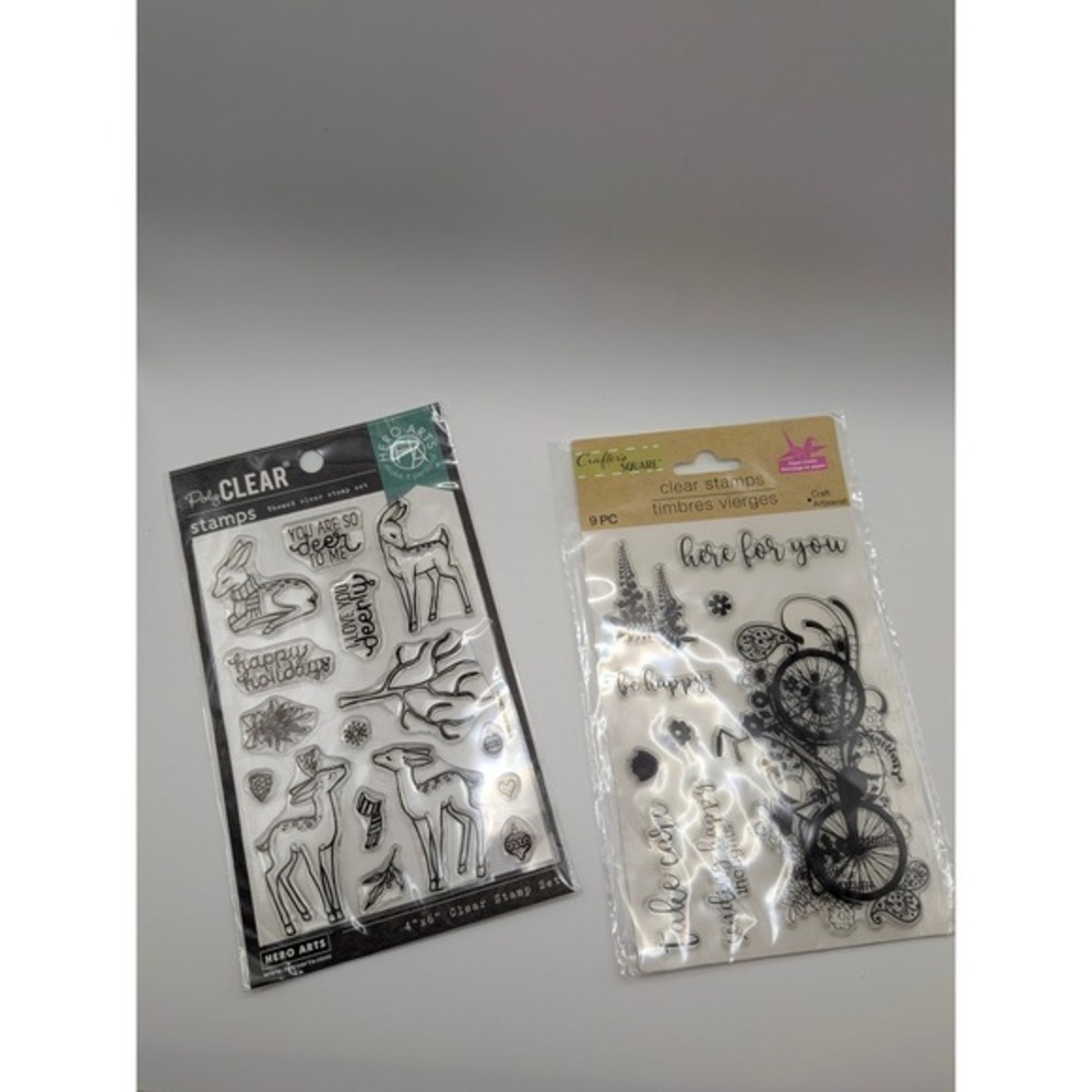 Lot of Clear Silicone Stamps journaling scrapbooking card making - Picture 2 of 5